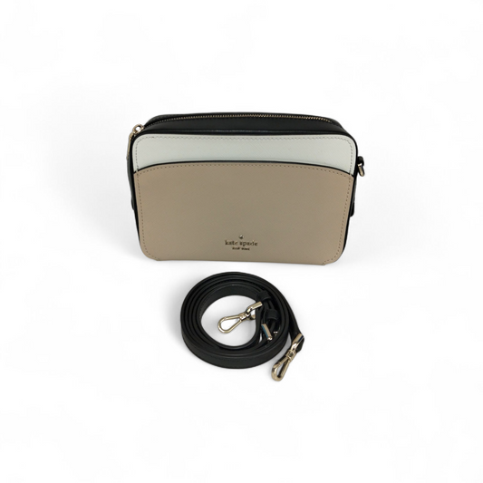 Kate Spade Shoulder Bag WKRU7070 Beige/Black Rank(A)