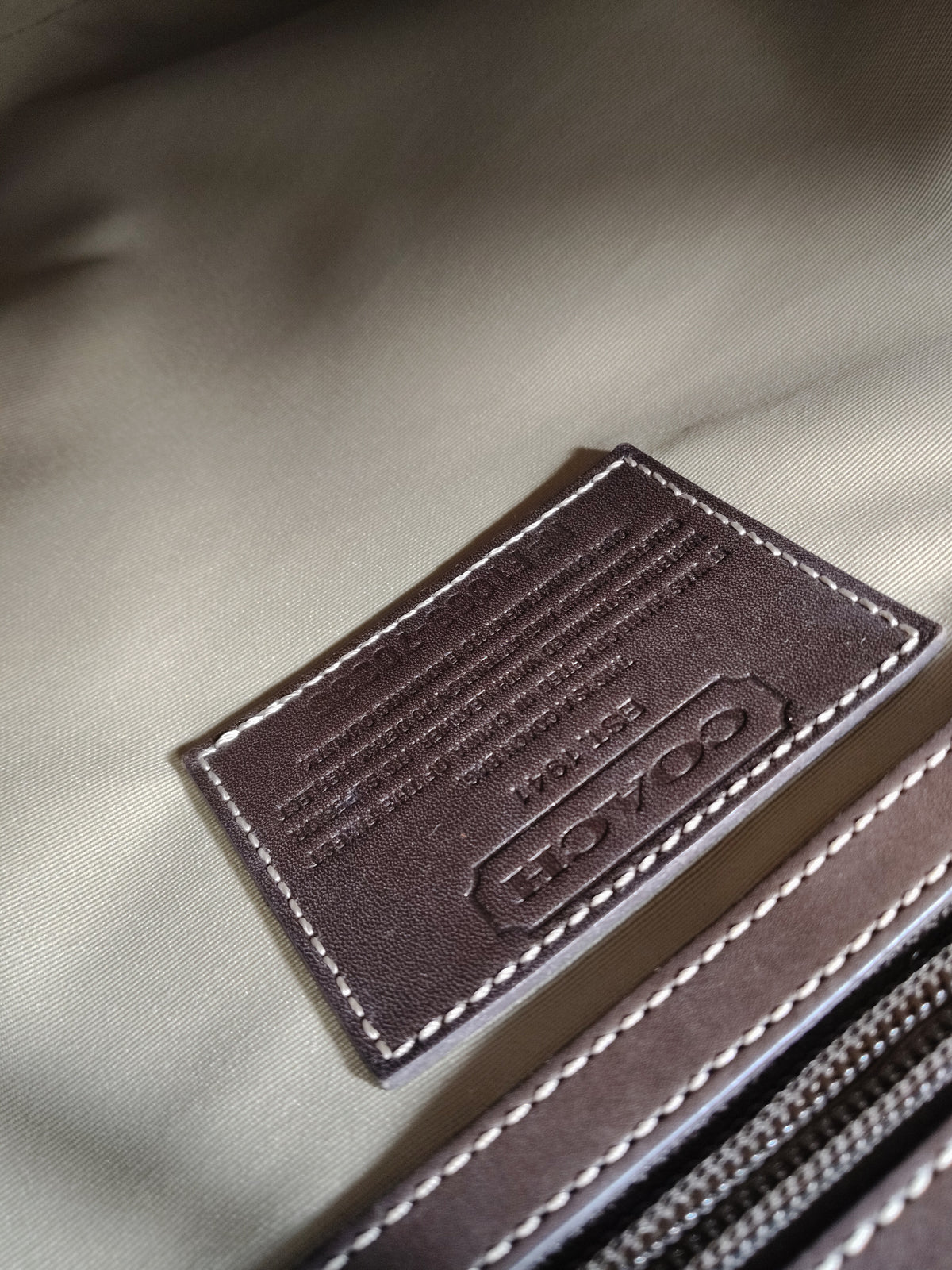 COACH Tote Bag 70336 Rank B Brown
