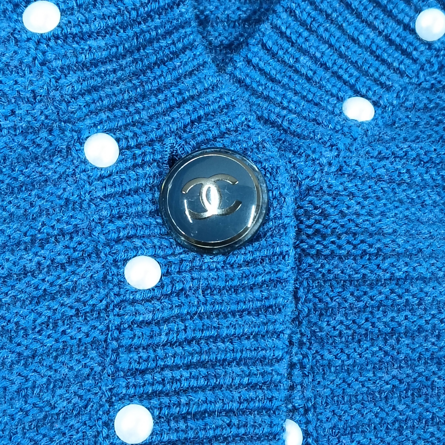CHANEL Cardigan Size 40 Lady's Blue Rank (B) P53610K06955