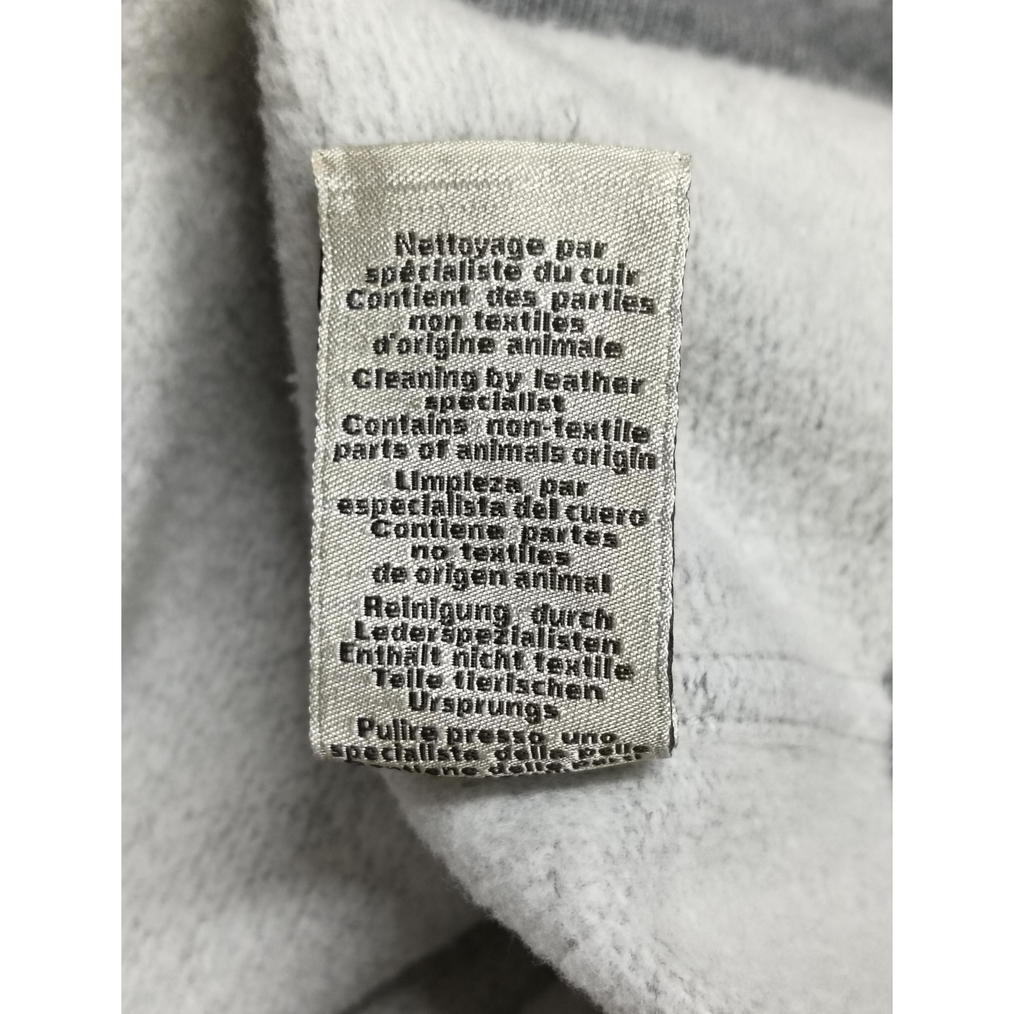 HERMES Long-sleeved T-shirt Size XL Mens Gray Rank (B) Stain