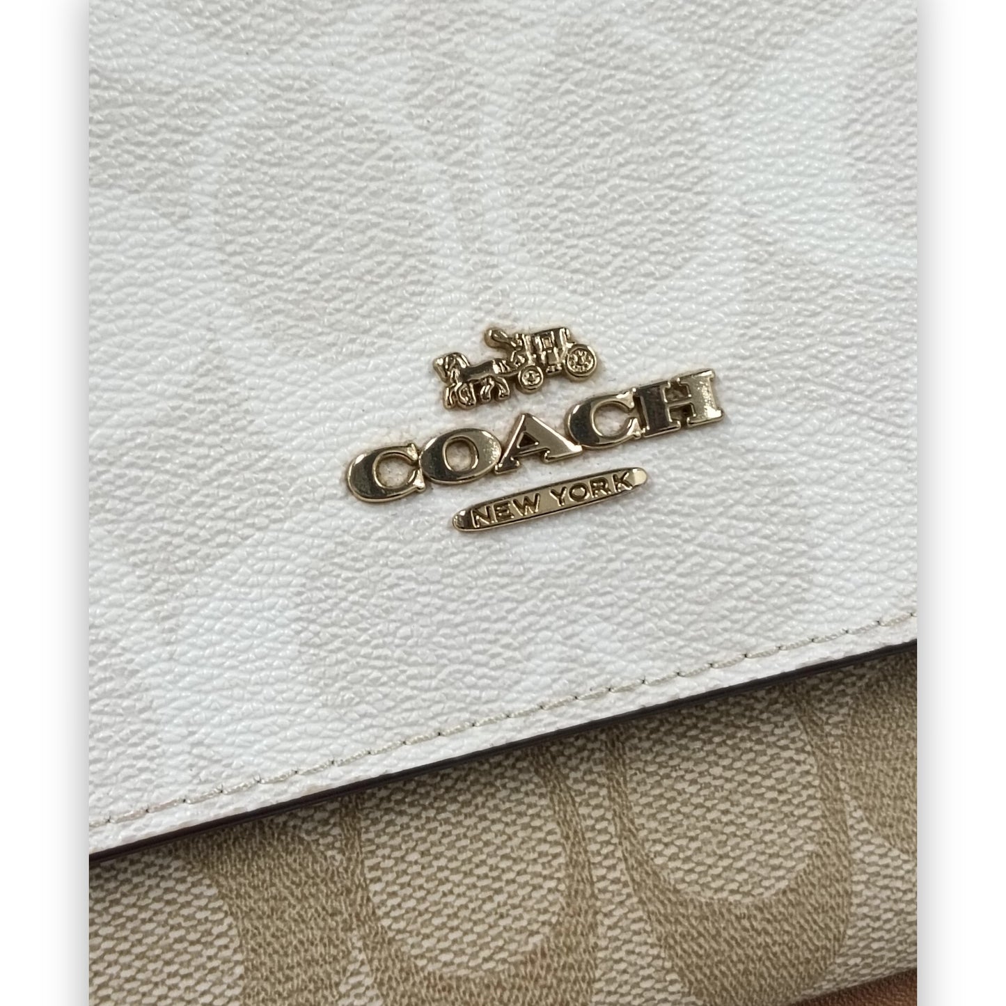 COACH Shoulder Bag CA148 Rank (B) Brown Damage