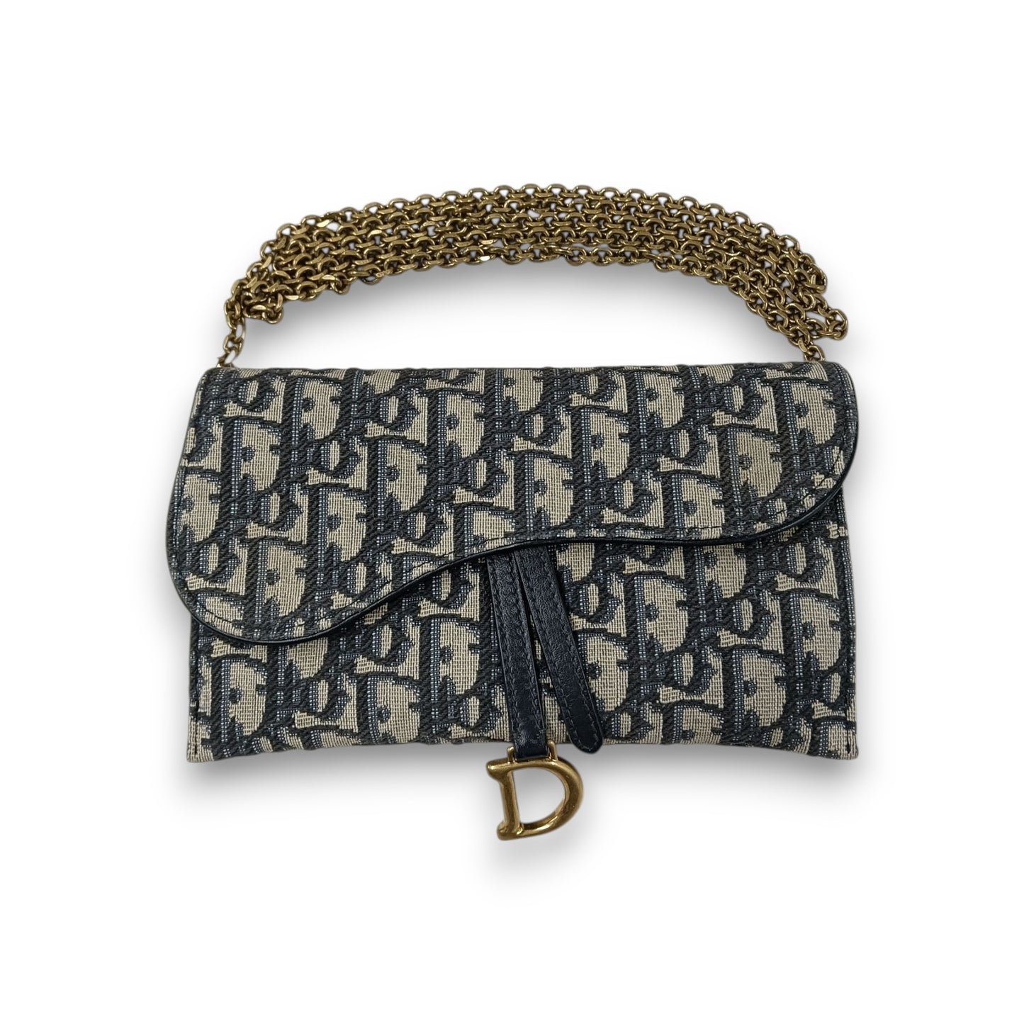 Christain Dior Sholder Bag S5614CTZQ Rank (B) Gray with pouch