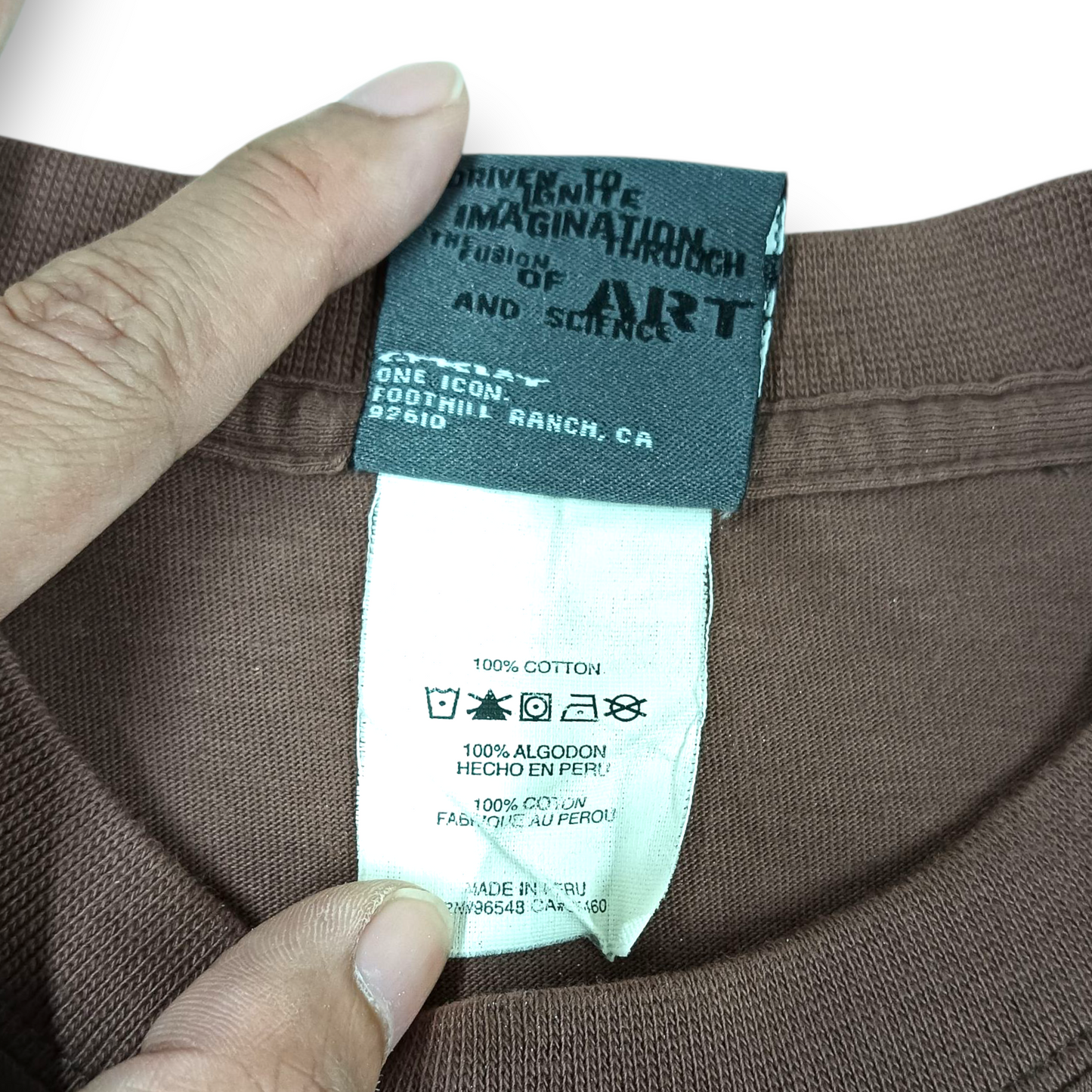 OAKLEY Long-sleeved T-Shirt Size M Mens Brown Rank (B)