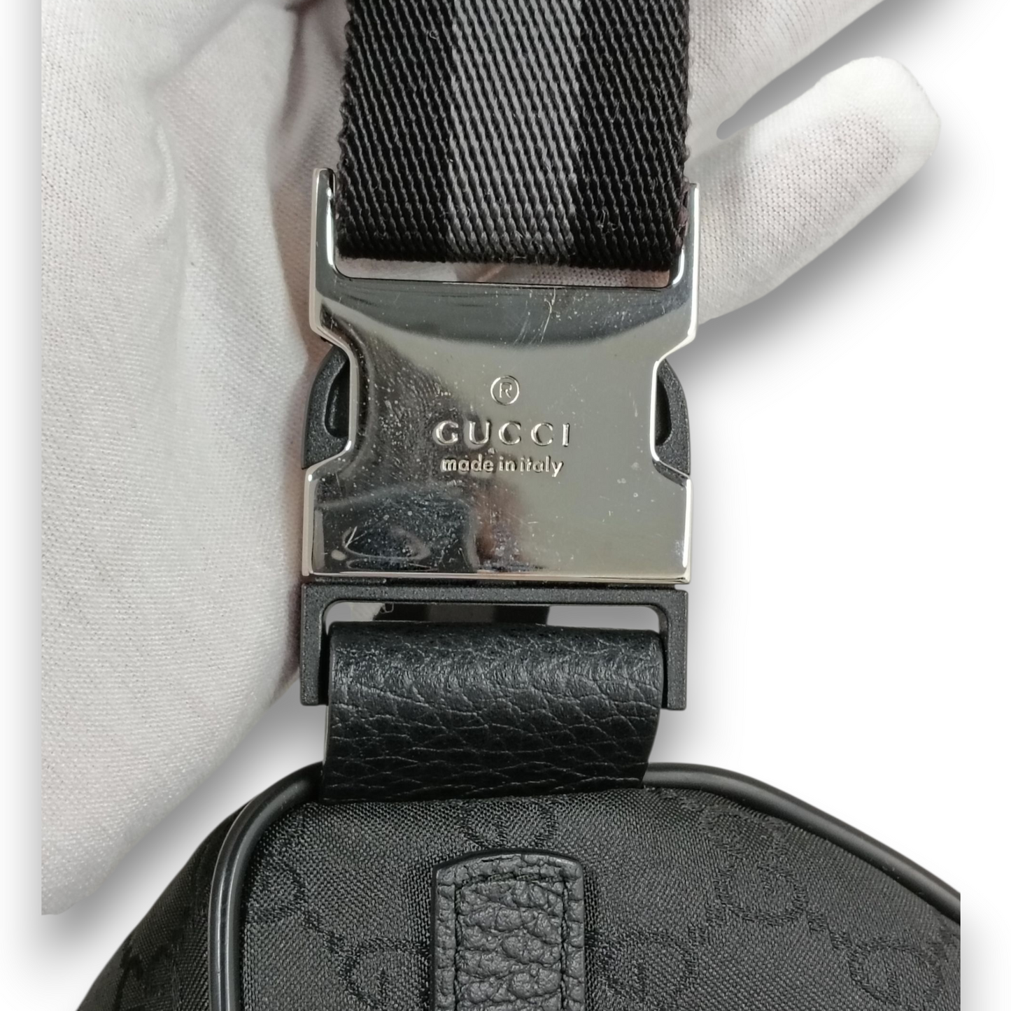 GUCCI Body Bag 449182 527620 Rank (B) Black