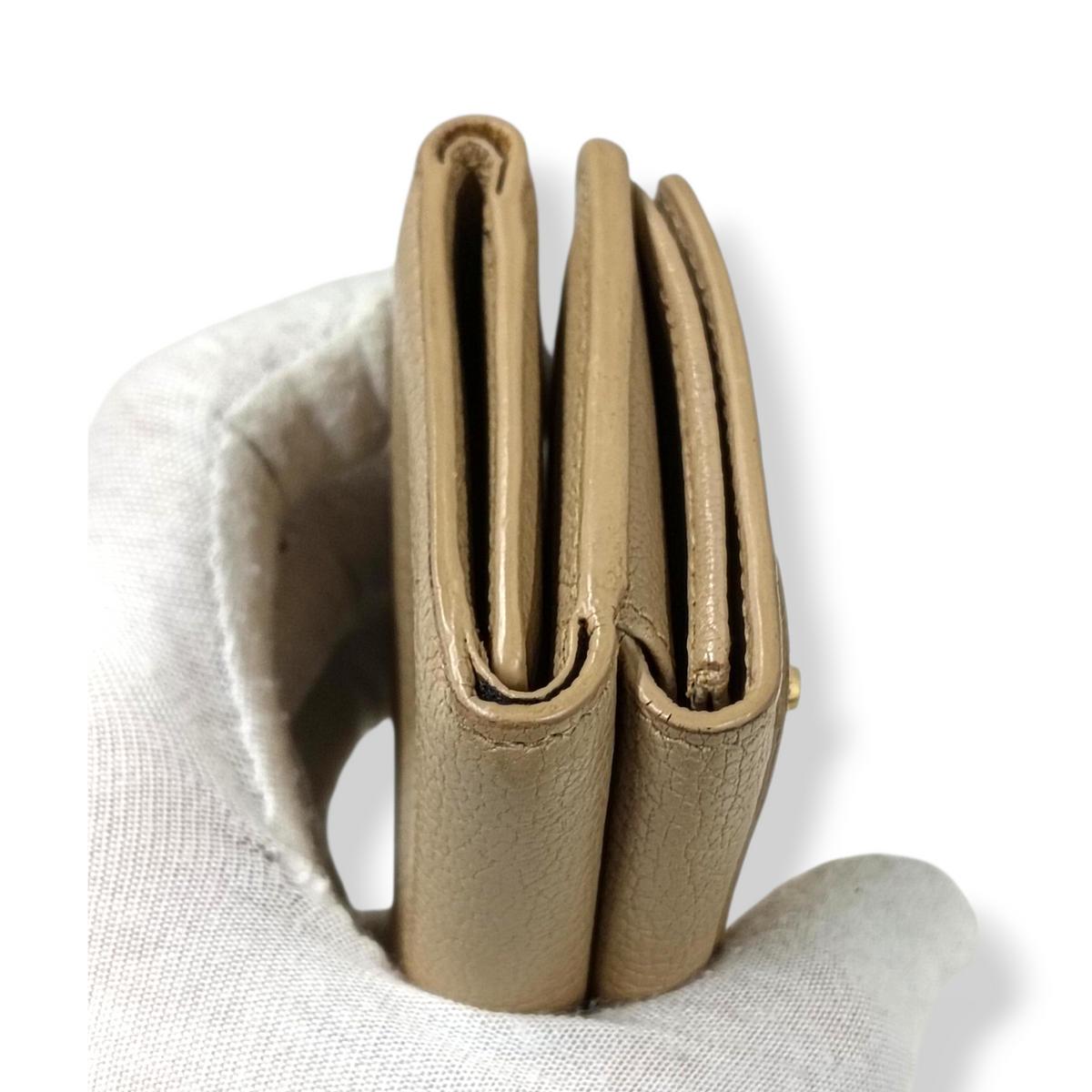 BALENCIAGA Wallet 470059 Rank (B) Beige