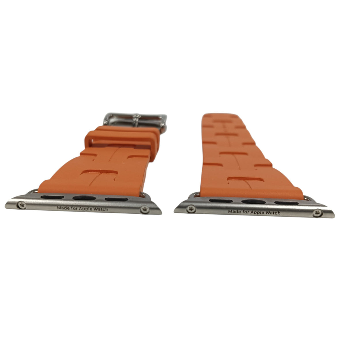 HERMES Apple Watch Strap Orange RG 02 54 Deployment Buckle Kilim **Stain