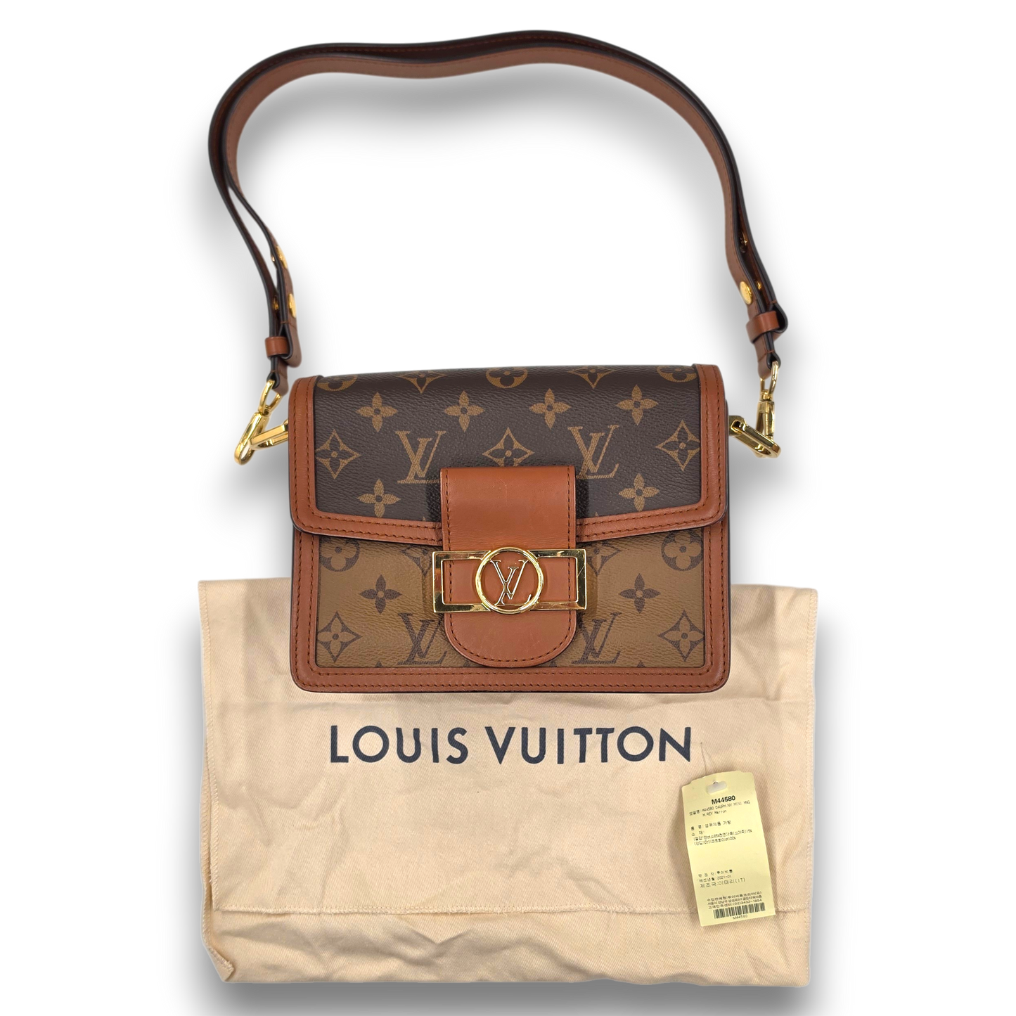 Louis Vuitton Shoulder Bag M44580 Rank (B) Brown F05200 Mini Dauphine