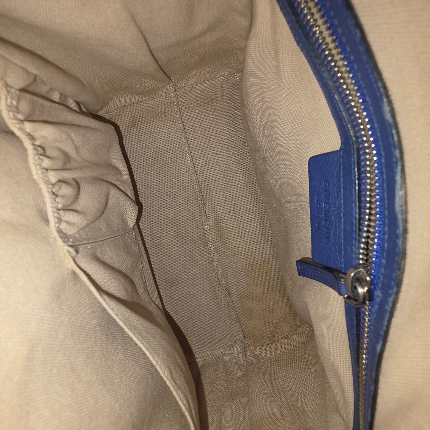 Givenchy @way Bag Antigona Rank(B) Blue Handle Sticky/Scratch/Stain 3C1123