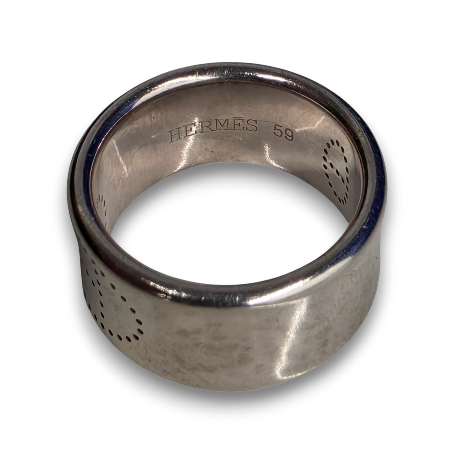 Hermes RING SILVER sv925 #59 eclipse Ruban