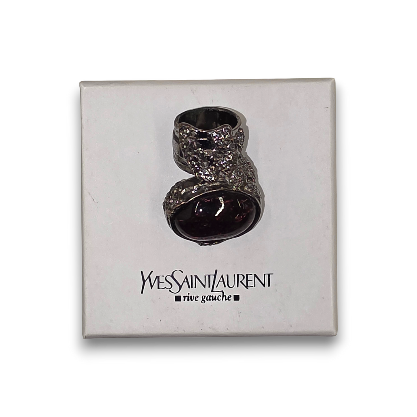 Yves Saint Laurent Ring Rank(B) Silver/Purple Arty