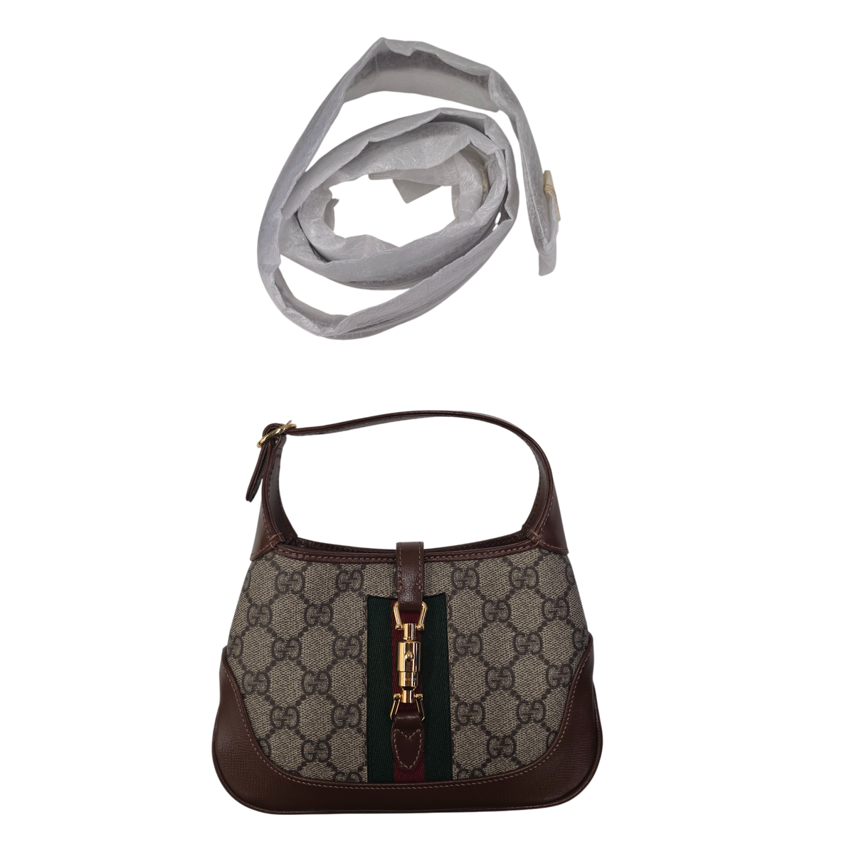 GUCCI 2WAY BAG Jackie 1961 63792 Rank (A) Brown 493075