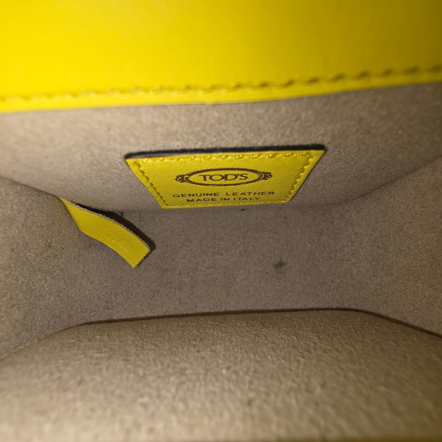 TOD'S Shoulder Bag Timeless Rank (A) Yellow T*48
