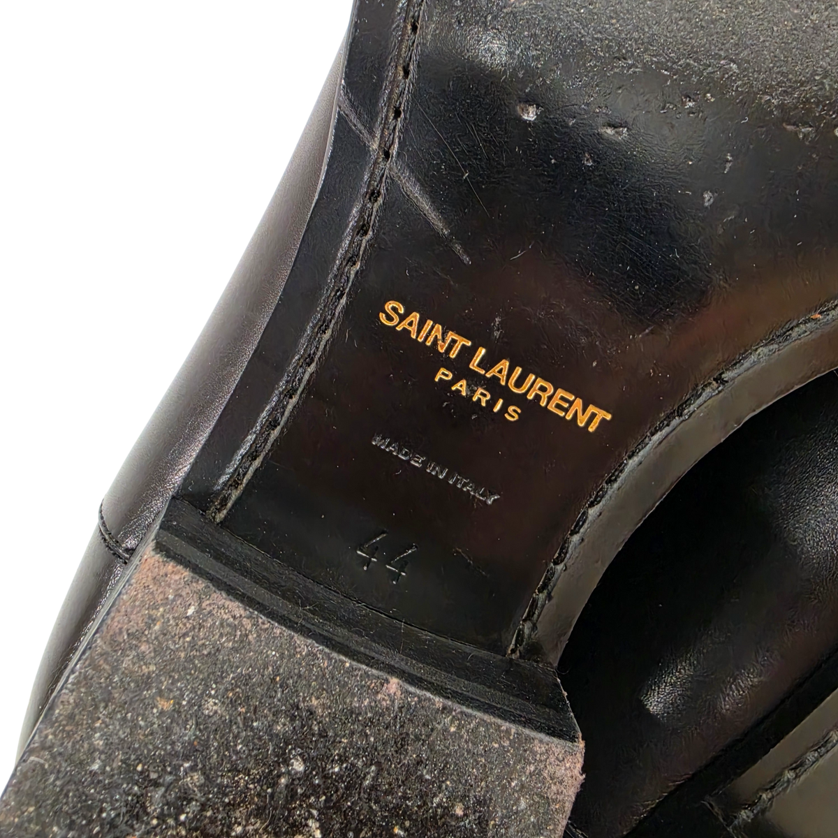 Saint Laurent Paris Side Gore Boots 44 Mens Black Rank (B) Scratch DI592438