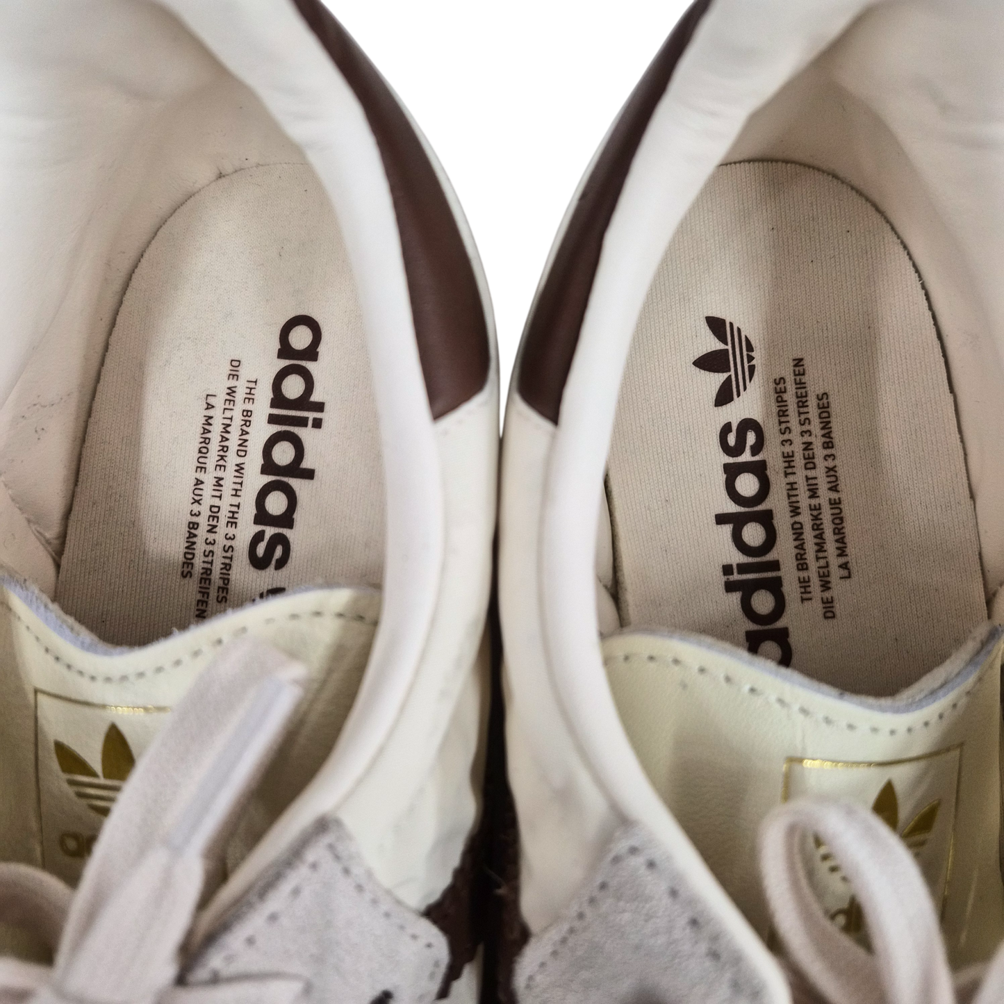 adidas Sneaker SIZE 44.5 ID1447 Ivory And Brown Rank(A)