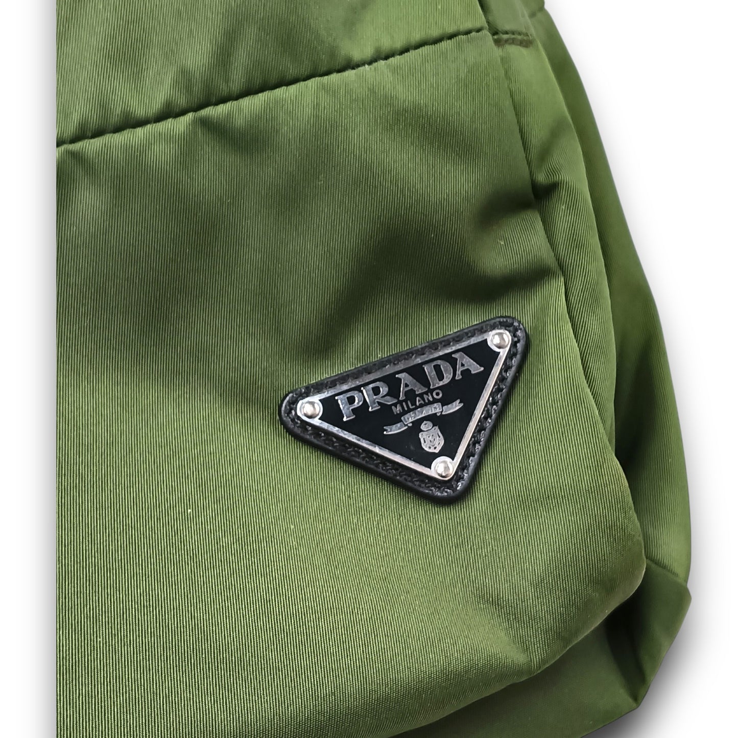 PRADA Rucksack BZ0026 Rank (B) Green Stain TESSUTO