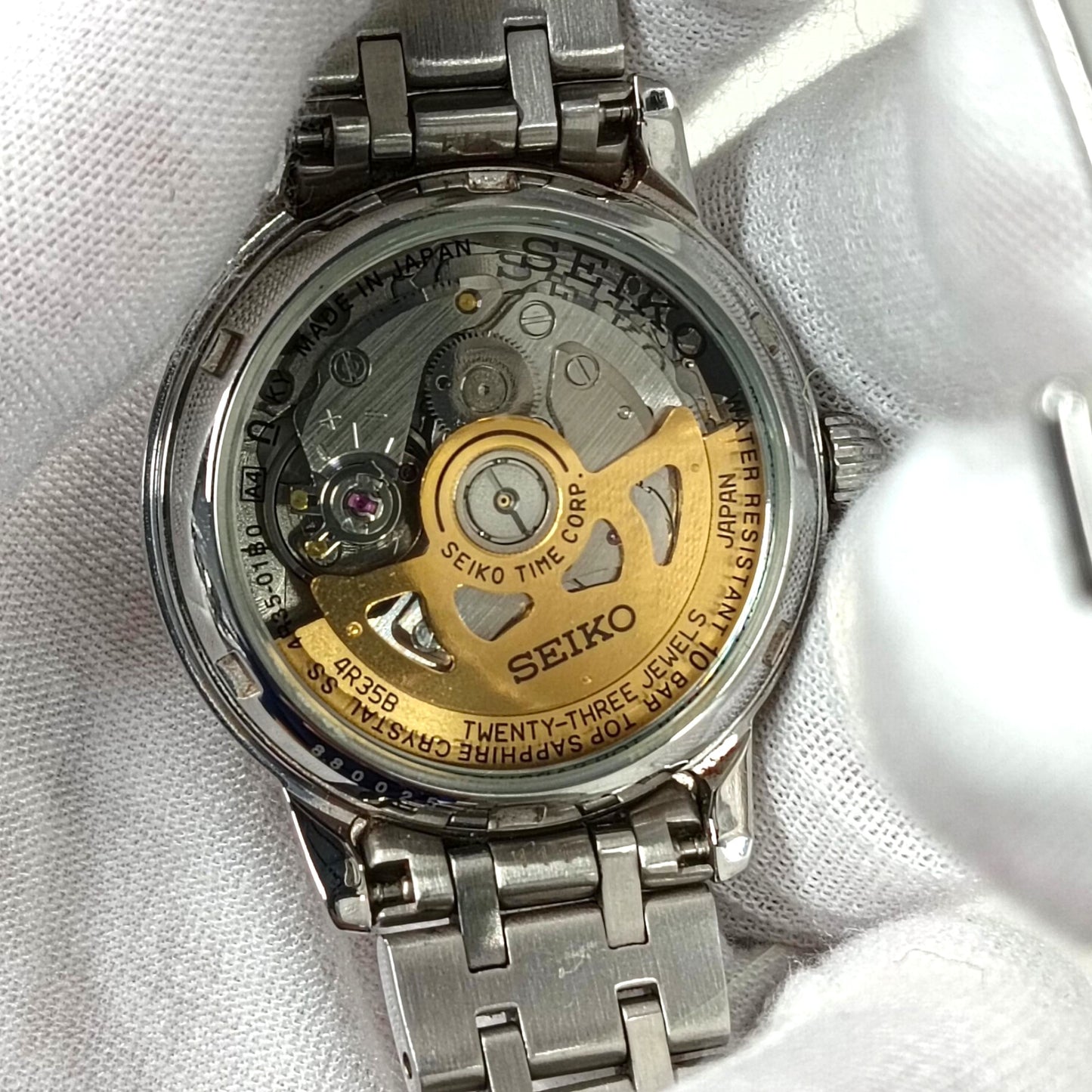 SEIKO Wrist Watch 4R35-01B0 Stainless Steel Rank (B)