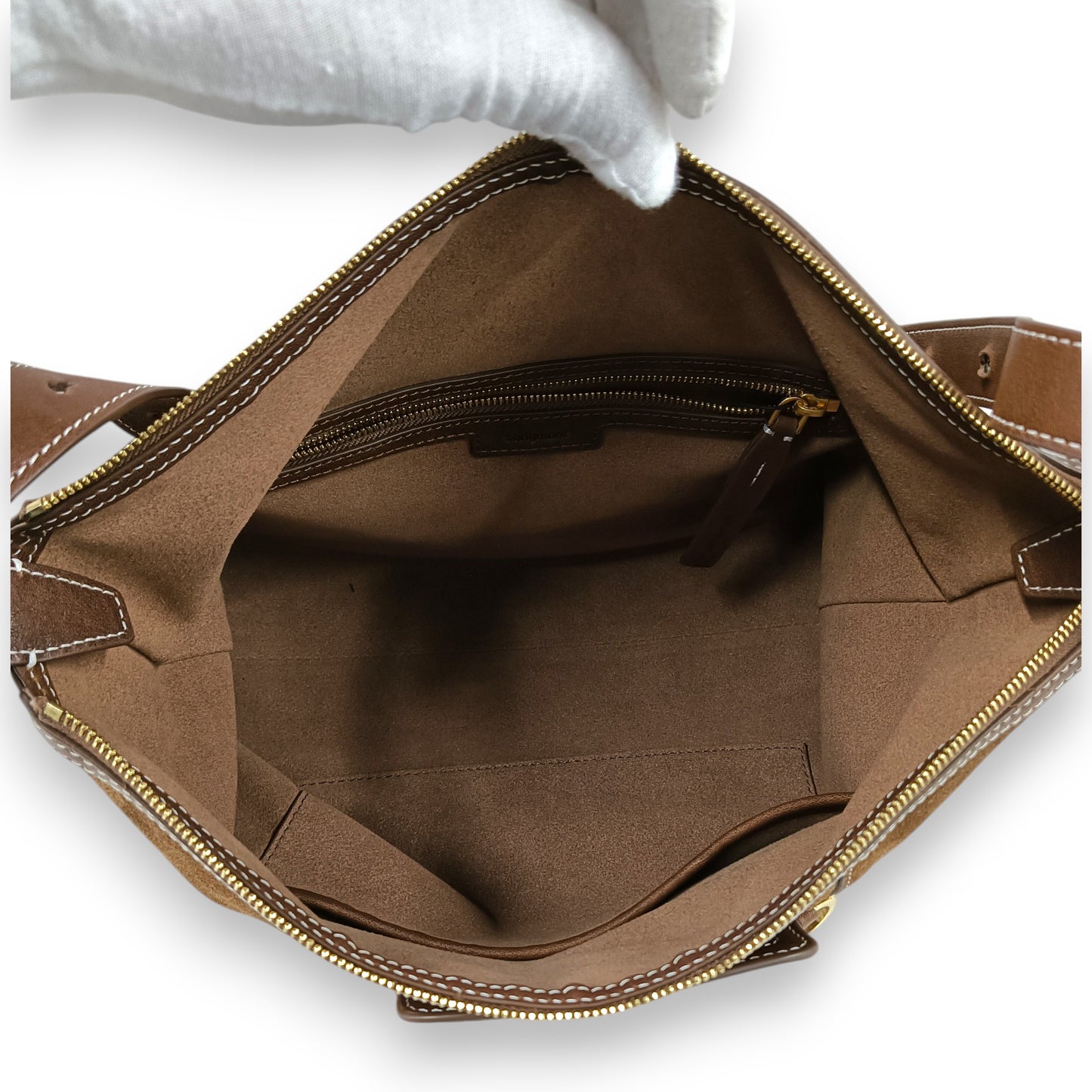 Songmont Shoulder Bag Yore hobo bag Rank (B) Brown Stain