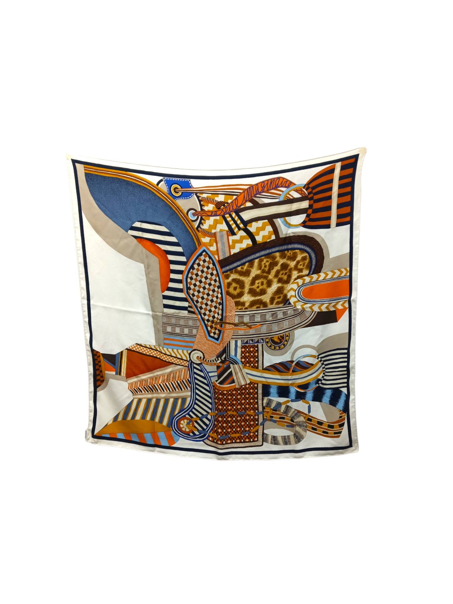 HERMES Scarf Carre Twill LA SELLE