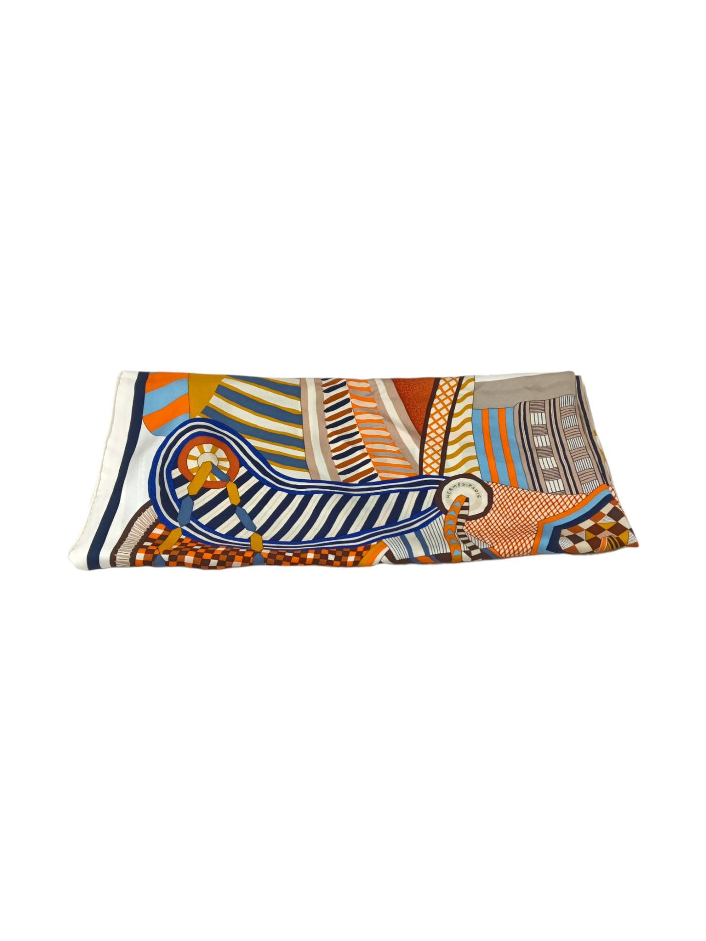 HERMES Scarf Carre Twill LA SELLE