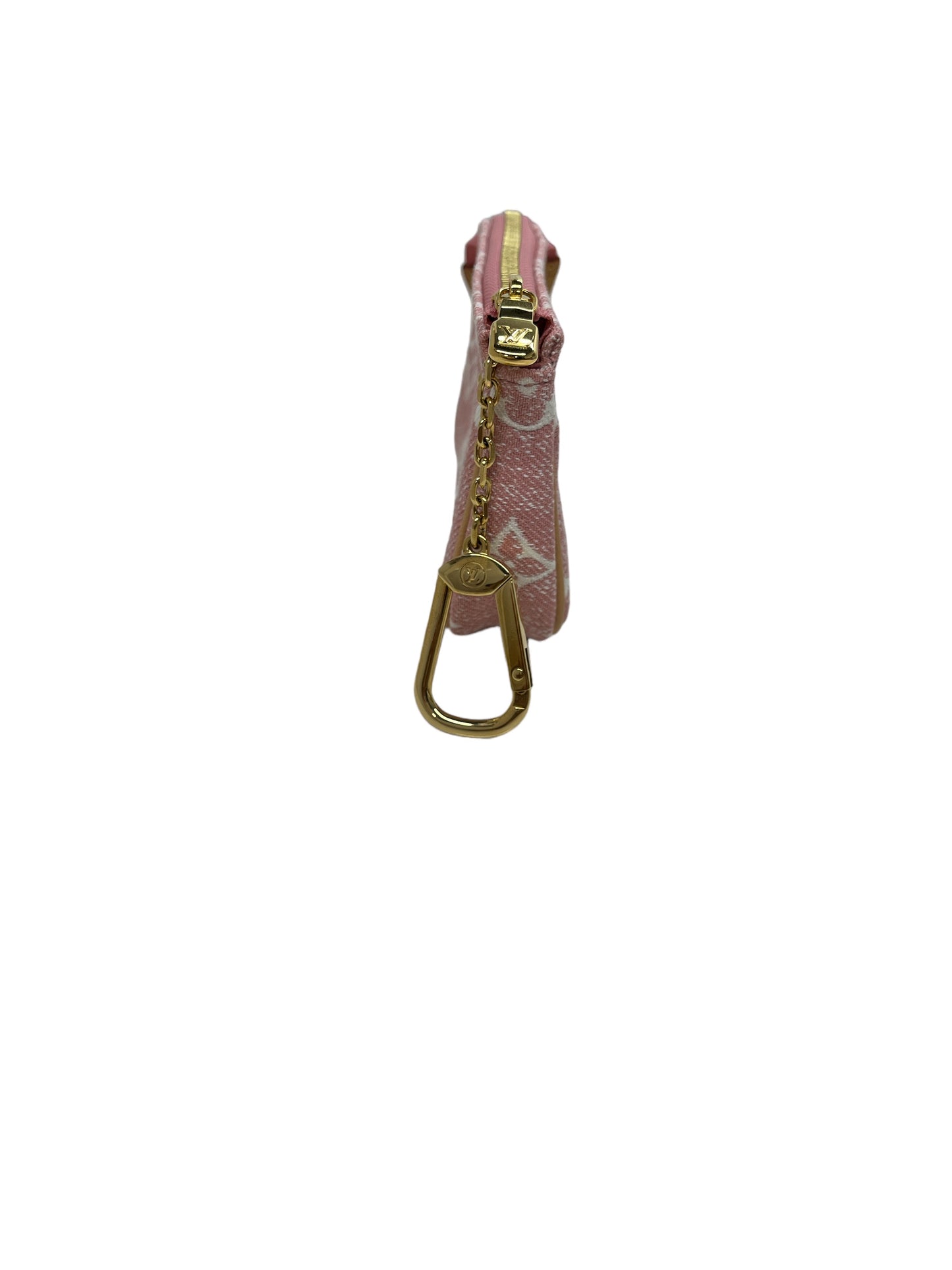 LOUIS VUITTON Coin Case M81176 Pink IC : 15693 MONOGRAM Micro Pochette Accessoires Rank A