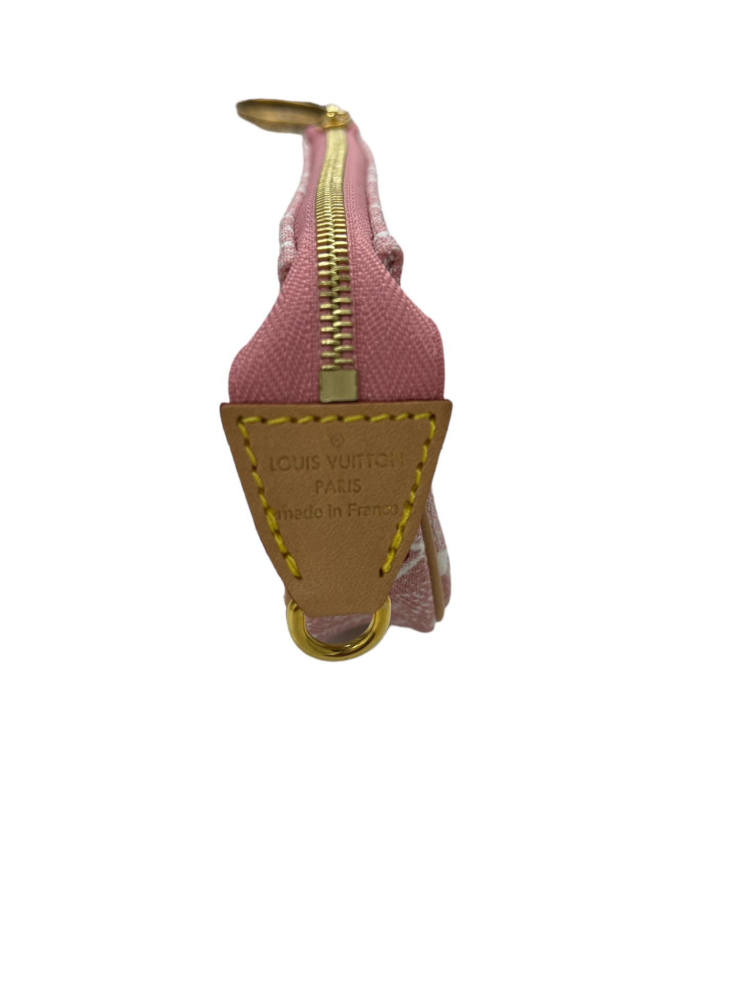 LOUIS VUITTON Coin Case M81176 Pink IC : 15693 MONOGRAM Micro Pochette Accessoires Rank A