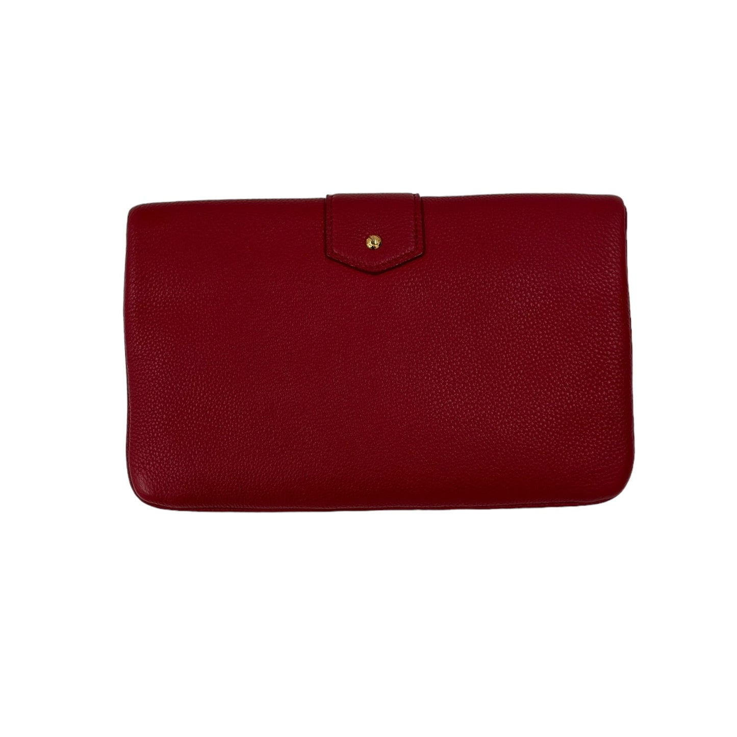 LOUIS VUITTON Clutch Bag Red Scratch *Without Mirror* Rank B