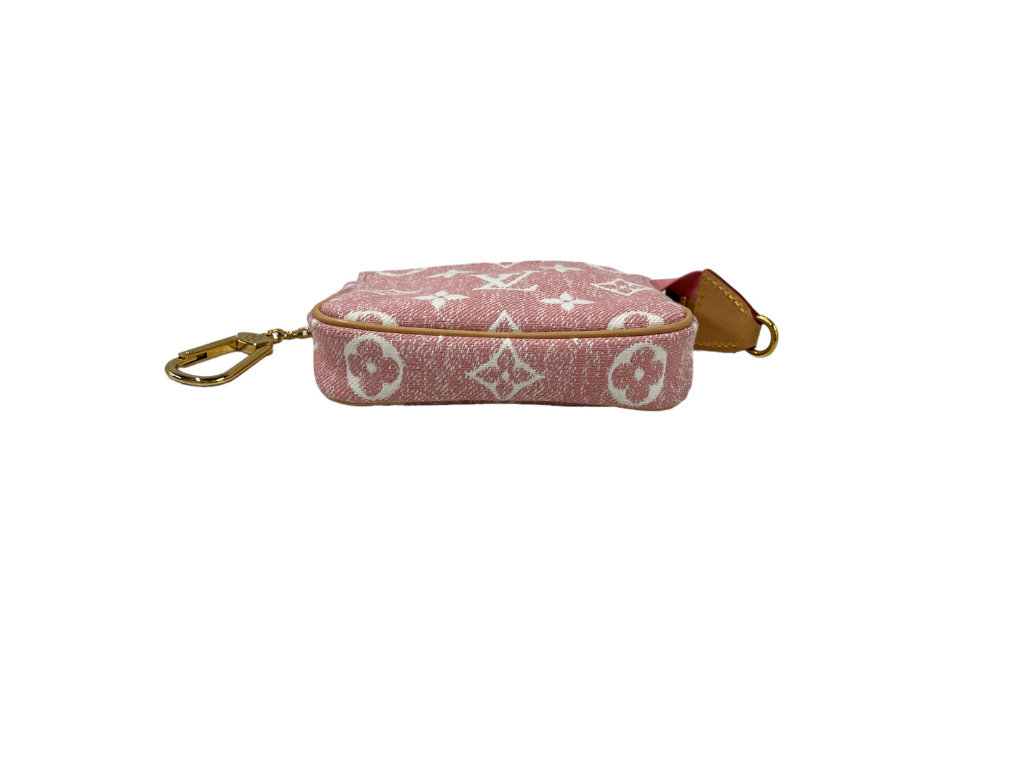 LOUIS VUITTON Coin Case M81176 Pink IC : 15693 MONOGRAM Micro Pochette Accessoires Rank A