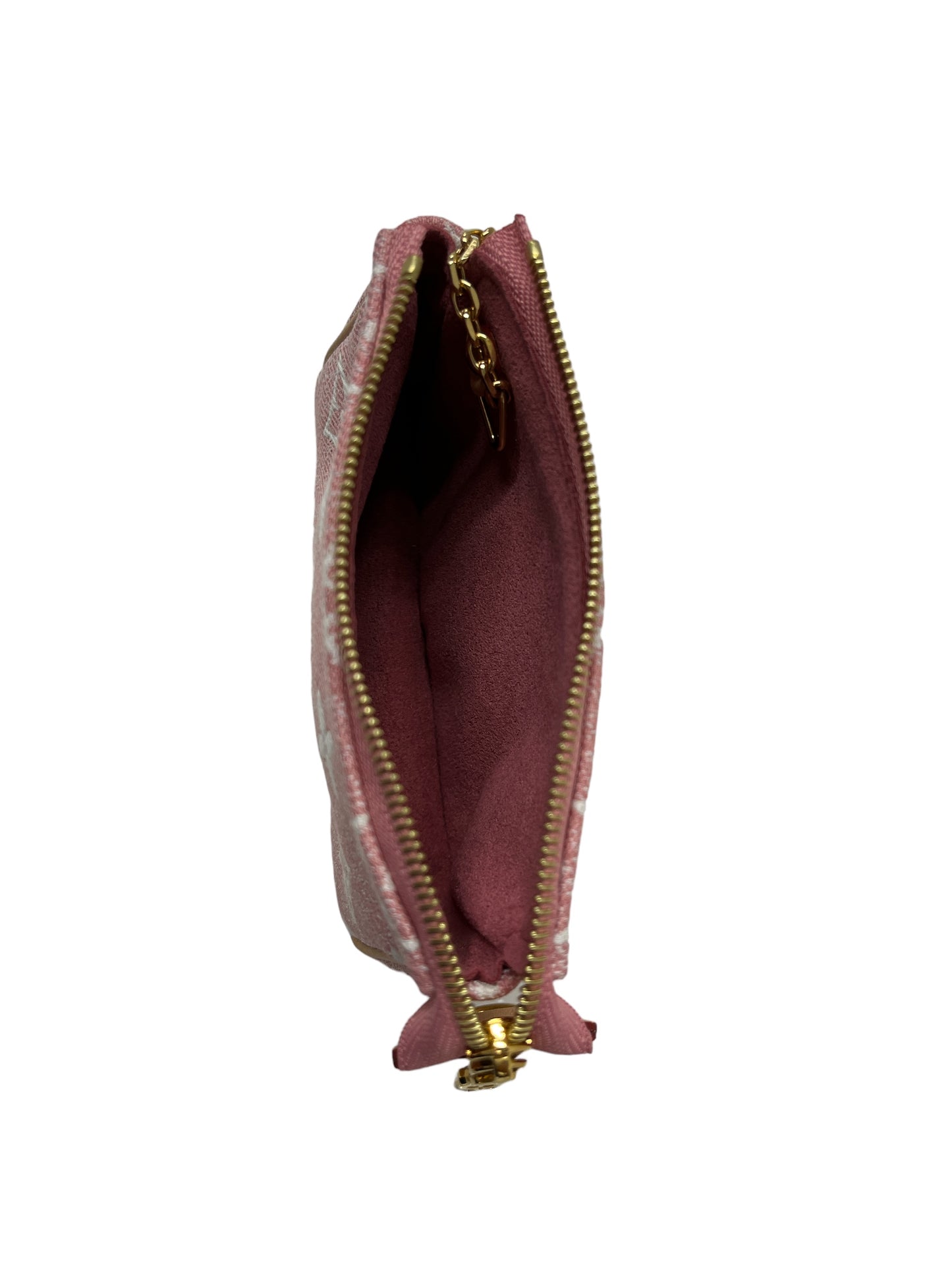 LOUIS VUITTON Coin Case M81176 Pink IC : 15693 MONOGRAM Micro Pochette Accessoires Rank A