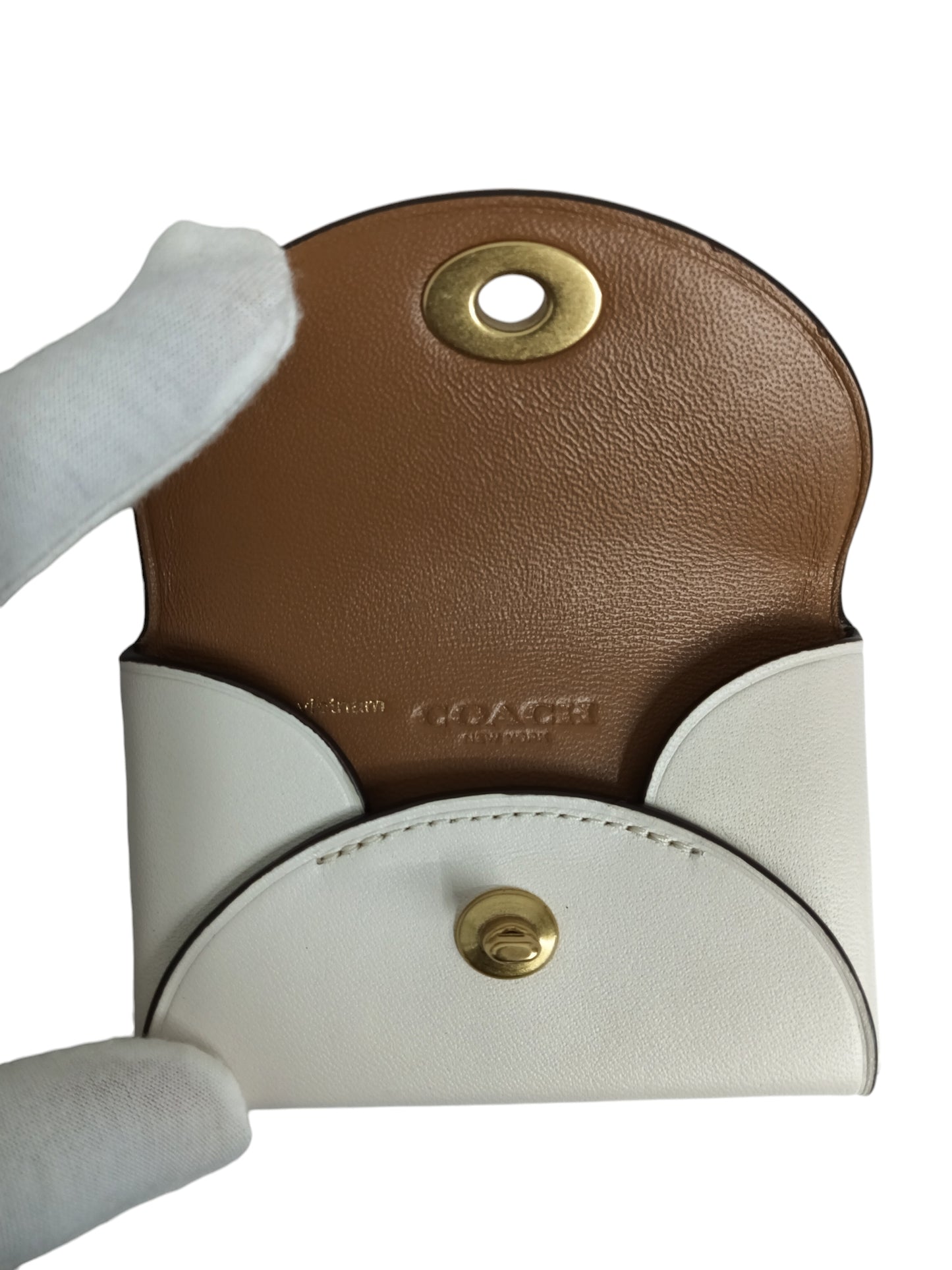 Coach Card Case Rank (AB) Beige