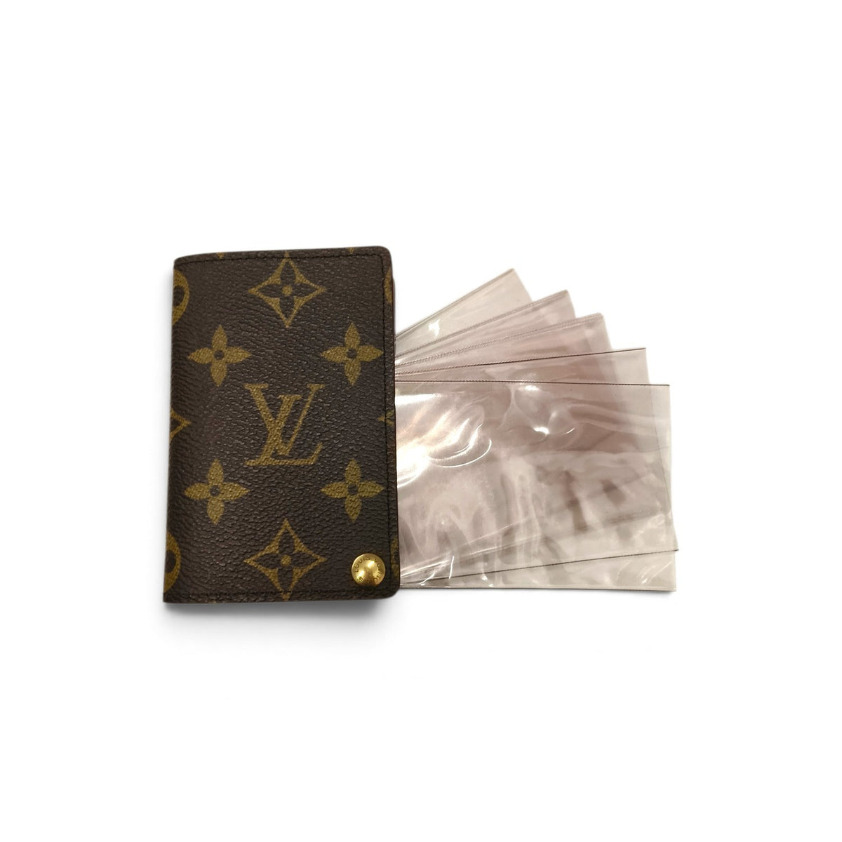 LOUIS VUITTON Card Case Monogram Brown CT0995 Rank B