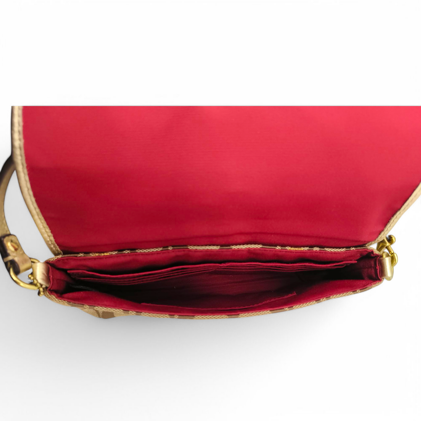 COACH Hand Bag F46934 Brown Rank B