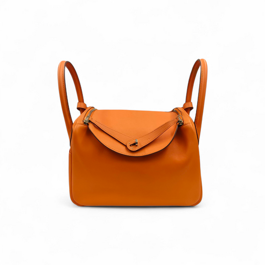 HERMES Shoulder Bag X CT 003 FZ Orange 2016 Rank A