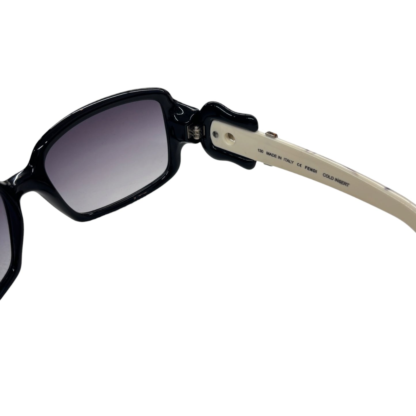 FENDI Sunglasses FS383 Black/White Stain