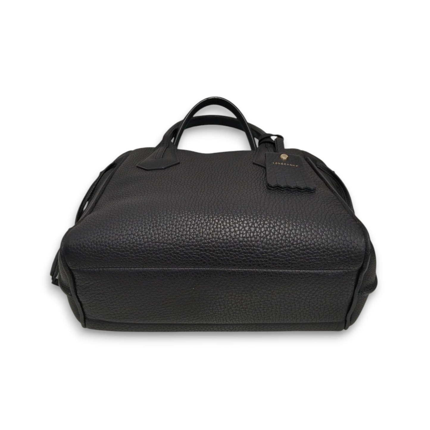 LONGCHAMP Tote Bag 1128216 Black *Stain* Rank B