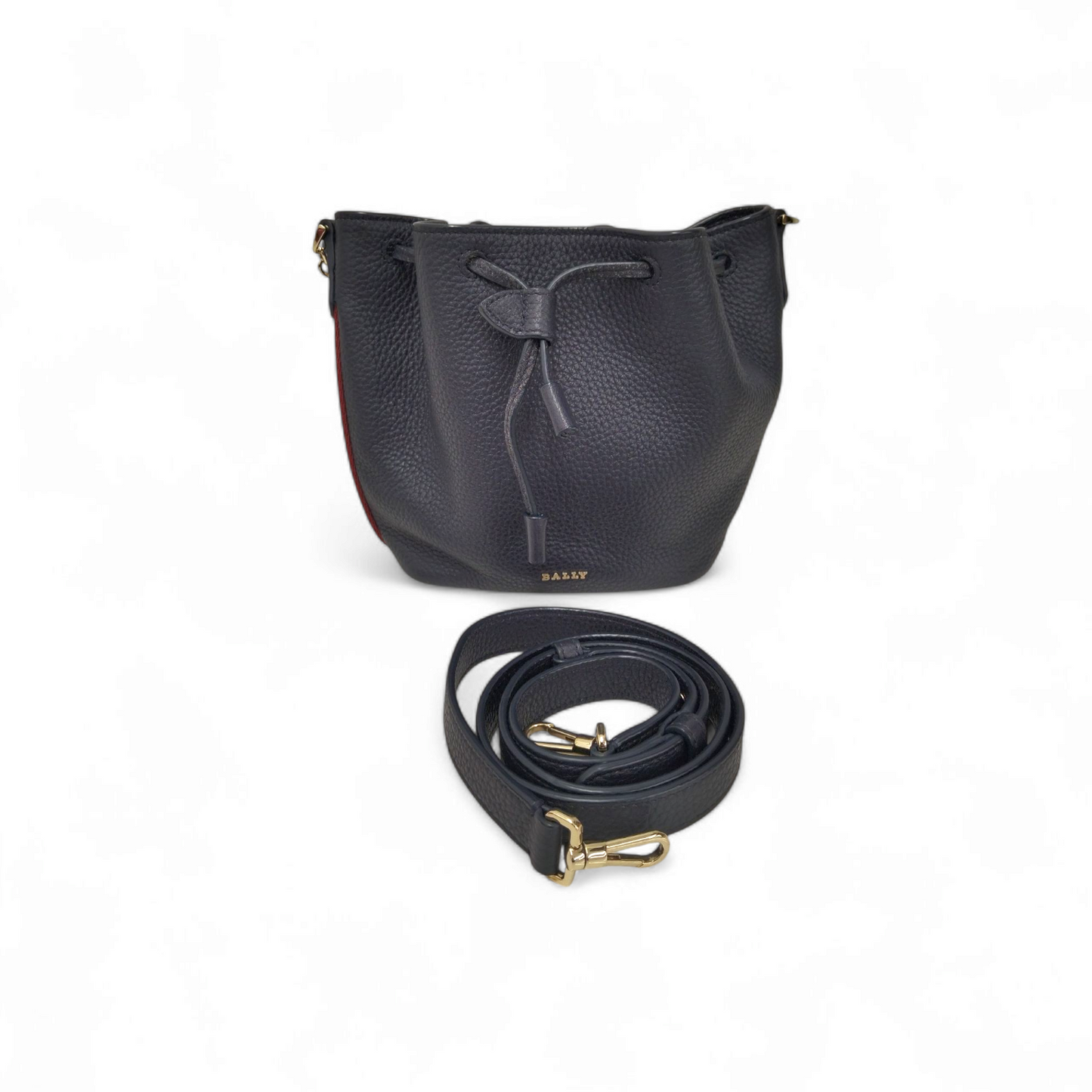 BALLY Shoulder Bag Navy Rank A