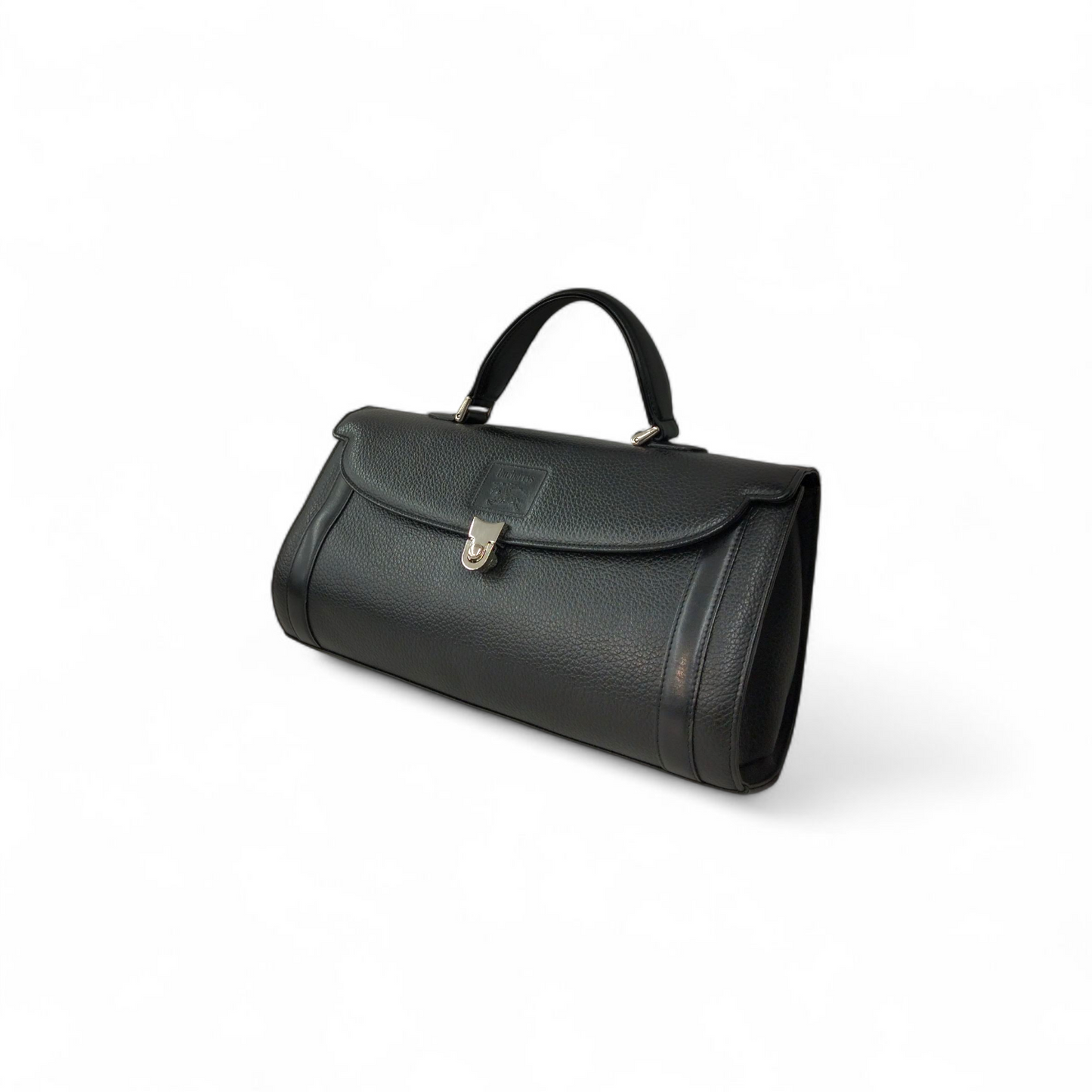 BURBERRY LONDON Mini Boston Bag Black Scratch Shadow Horse Rank(B)