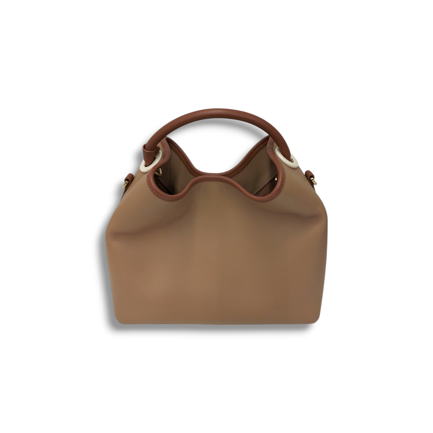 elleme Handbag Brown *Stain* Rank AB