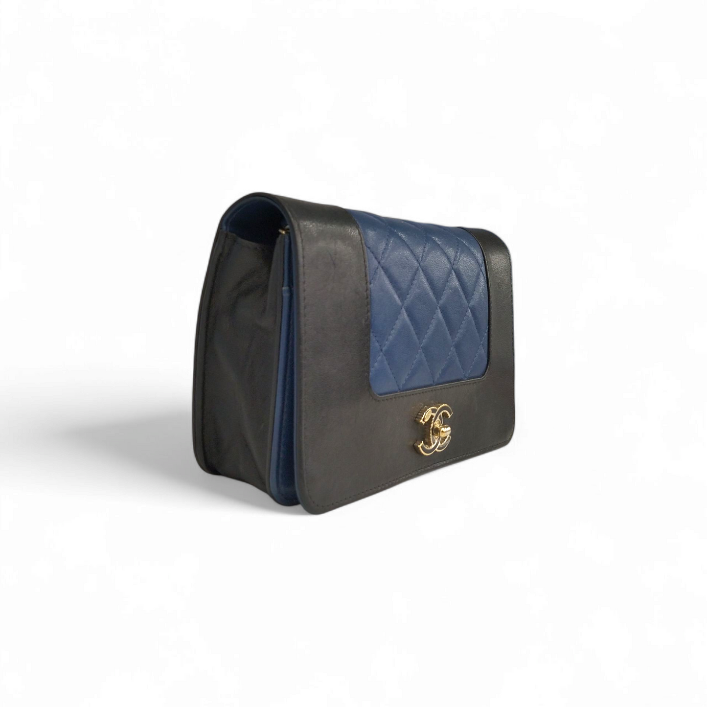 CHANEL Bag Black/Blue Damage 23898002 Rank (BC)