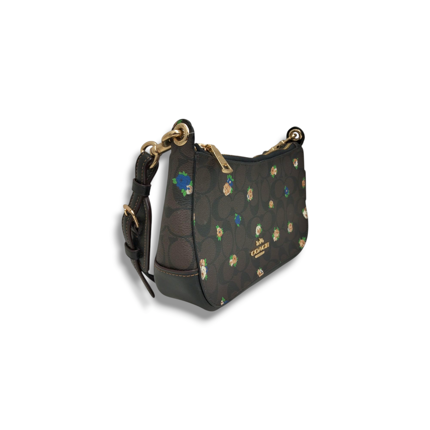 COACH Shoulder Bag C6823 Brown Rank A