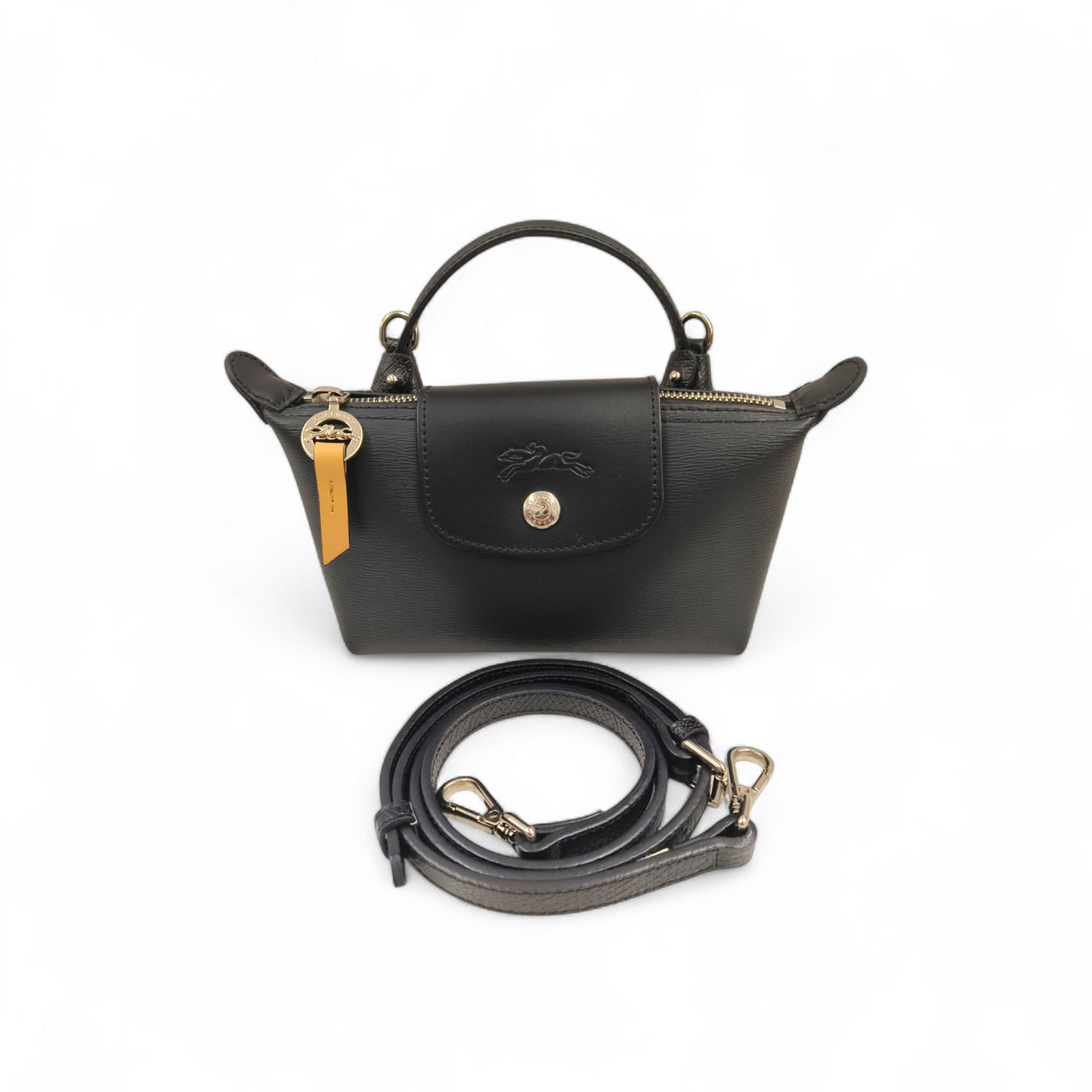 LONGCHAMP Mini Shoulder Bag 34175HYQ001 Black Rank AB
