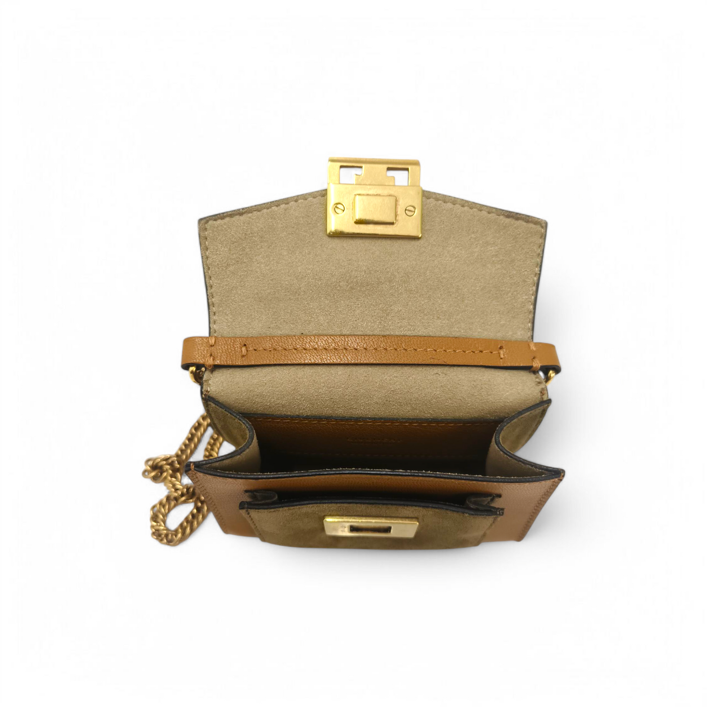 GIVENCHY Shoulder Bag GV3 Nano Brown Rank B