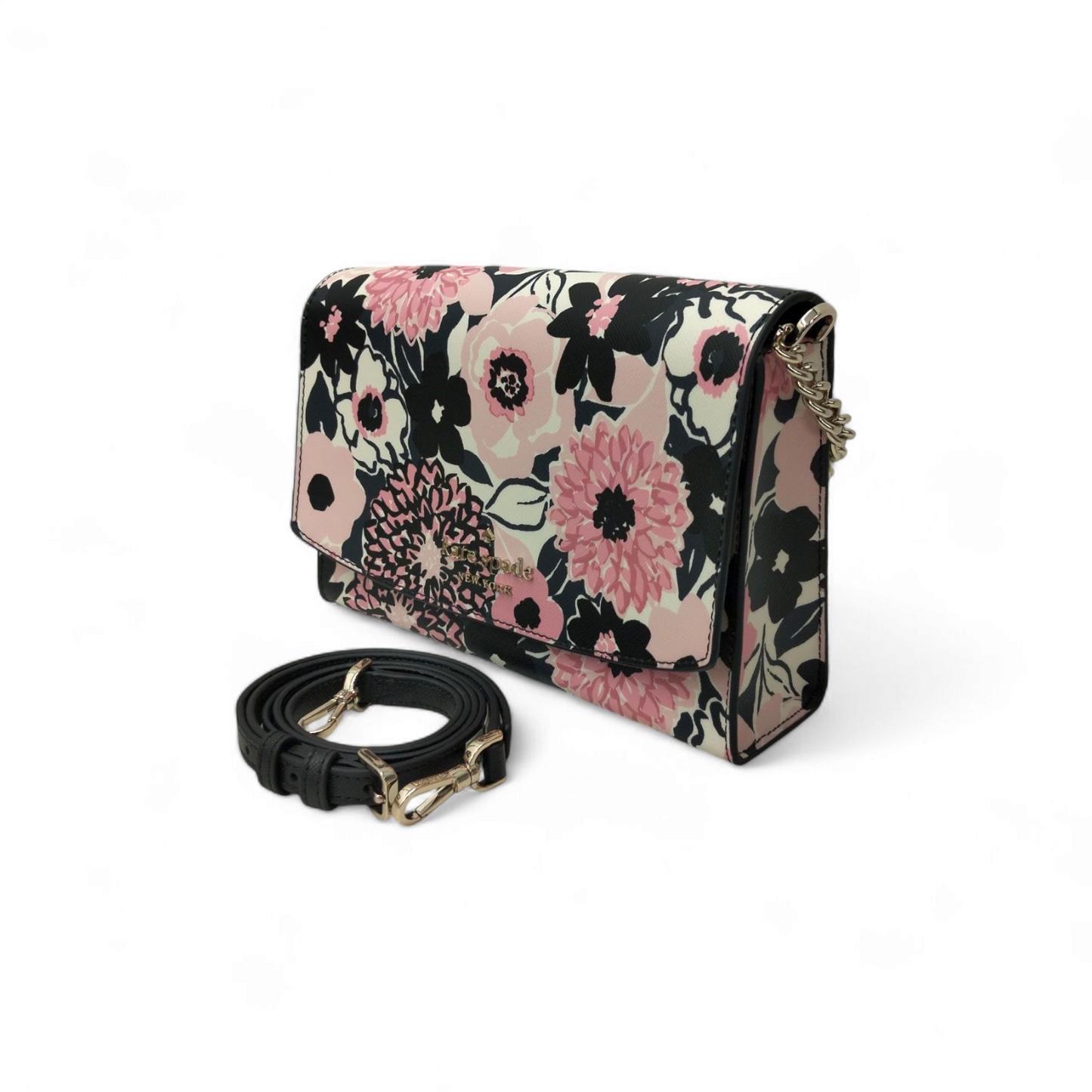 Kate Spade Shoulder Bag K8111 Black/pink Rank A