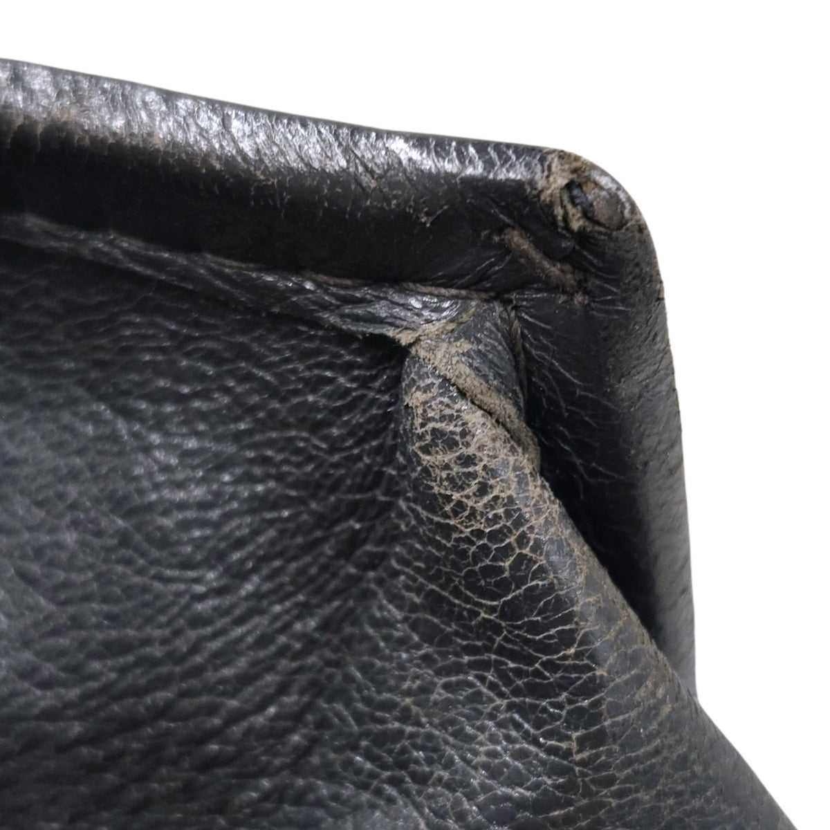 BALENCIAGA 2WAY BAG 443096 RANK(B) DARK GRAY STAIN Z-00213 SCRATCH/DAMAGE