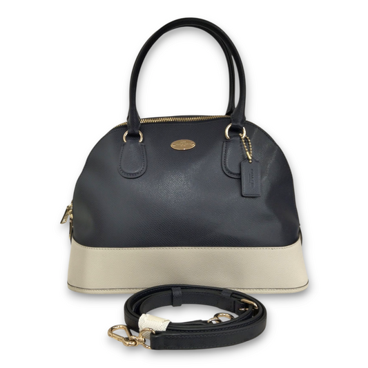 COACH 2WAY Bag F34491 Navy/Beige Rank AB