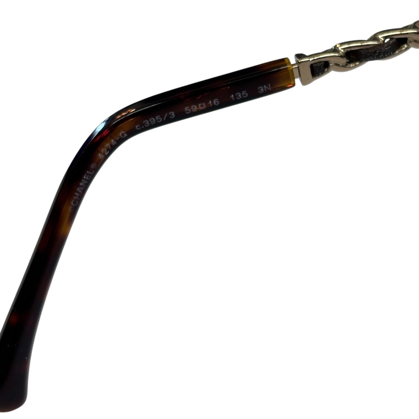 CHANEL Sunglasses 4274-Q Black Lady's With Box Set Rank (A)