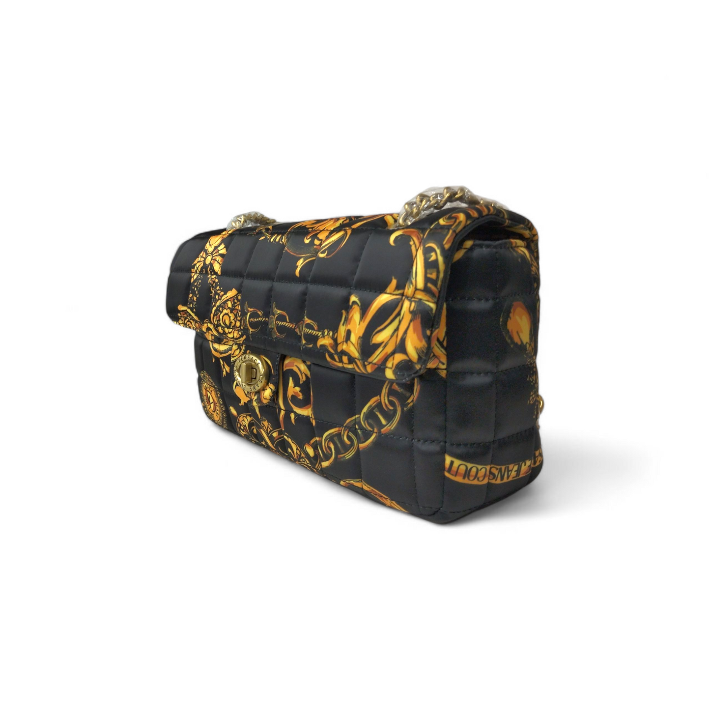 VERSACE JEANS COUTURE Shoulder Bag 71VA4BB3 Black/Yellow ZS06 2 Unused Item
