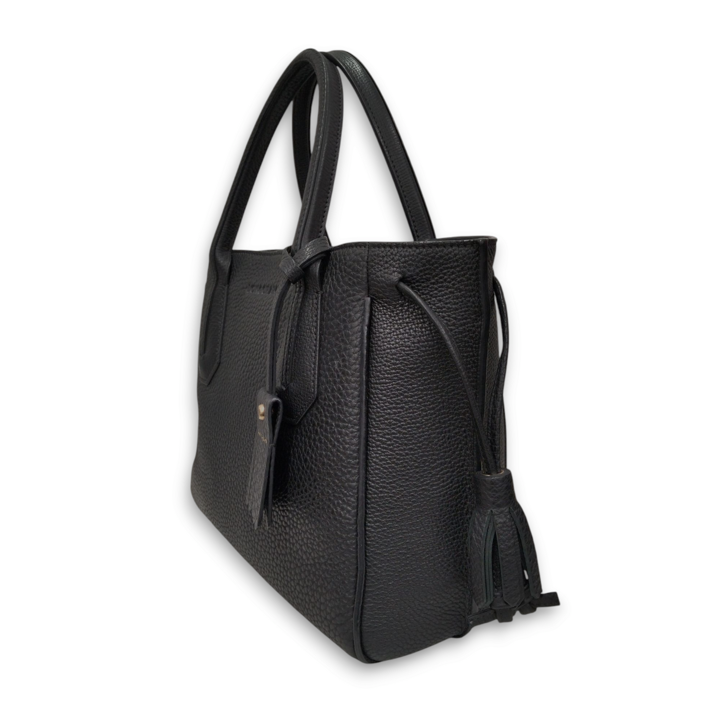 LONGCHAMP Tote Bag 1128216 Black *Stain* Rank B