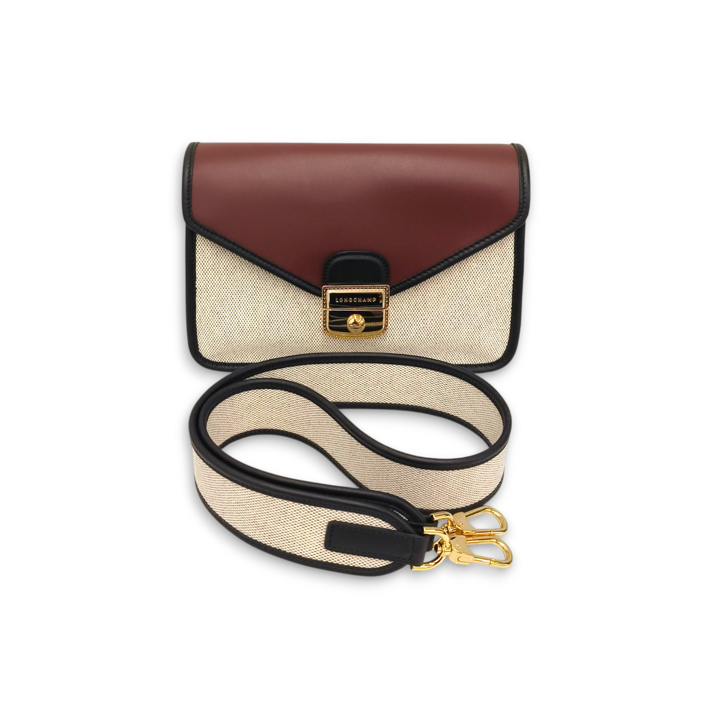 LONGCHAMP 2WAY Bag L1323HSM037 Beige/Brown Rank A