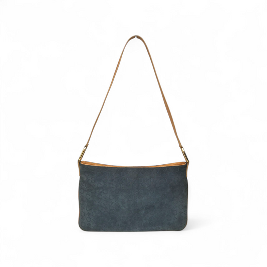 CELINE Handbag CE00/12 Navy And Brown Rank(B)