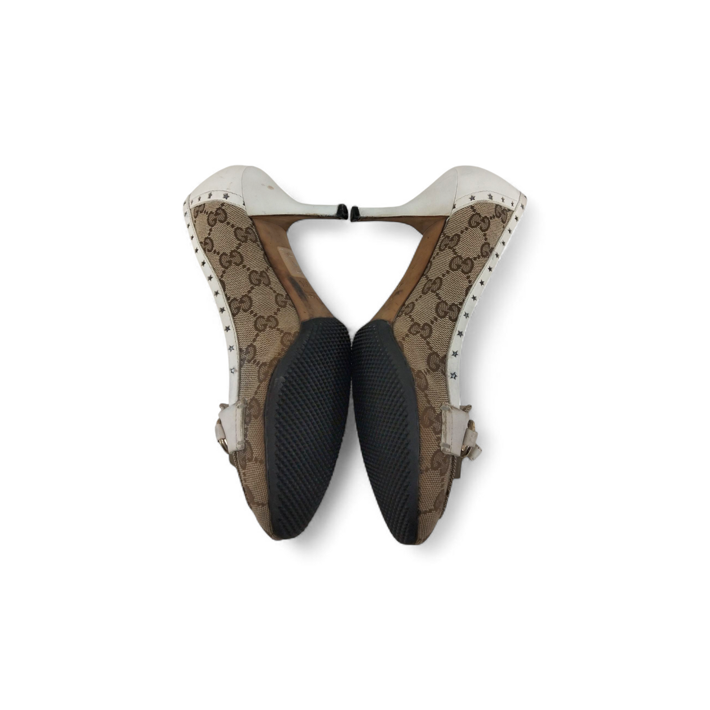 GUCCI Pumps 37 Lady's Brown Stain/Damage 213194 Rank (C)